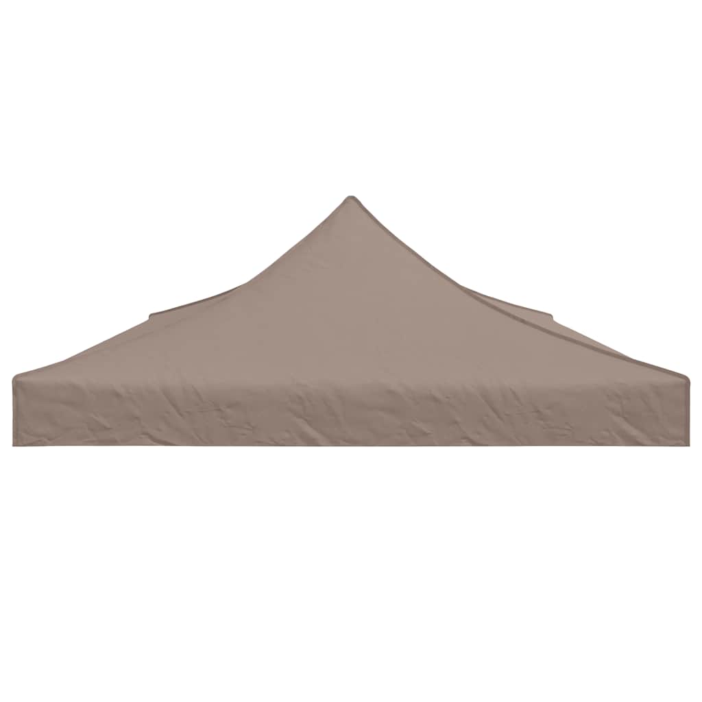 Krov za šator za zabave 6 x 3 m smeđe-sivi 270 g/m²