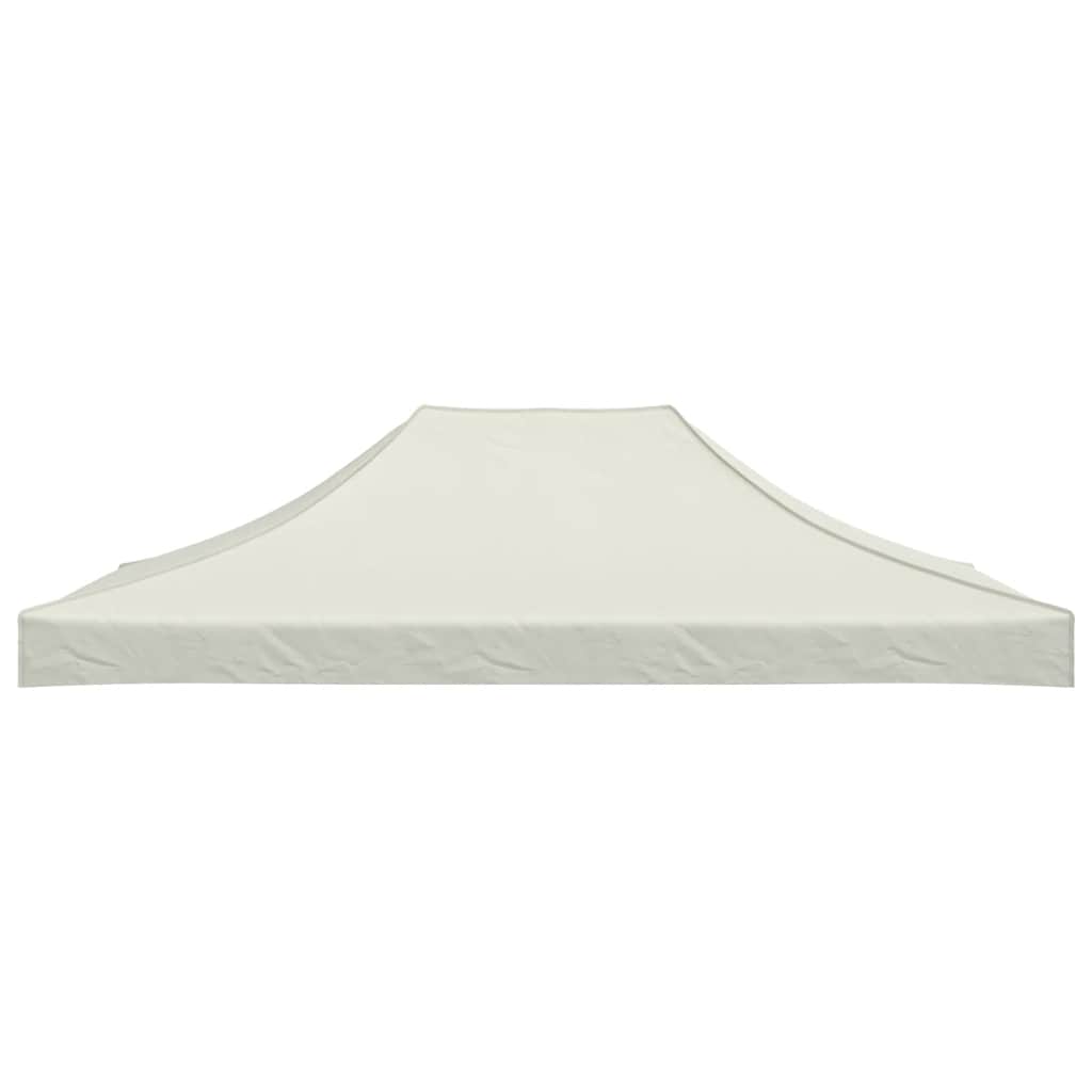 Krov za šator za zabave 4,5 x 3 m krem 270 g/m²