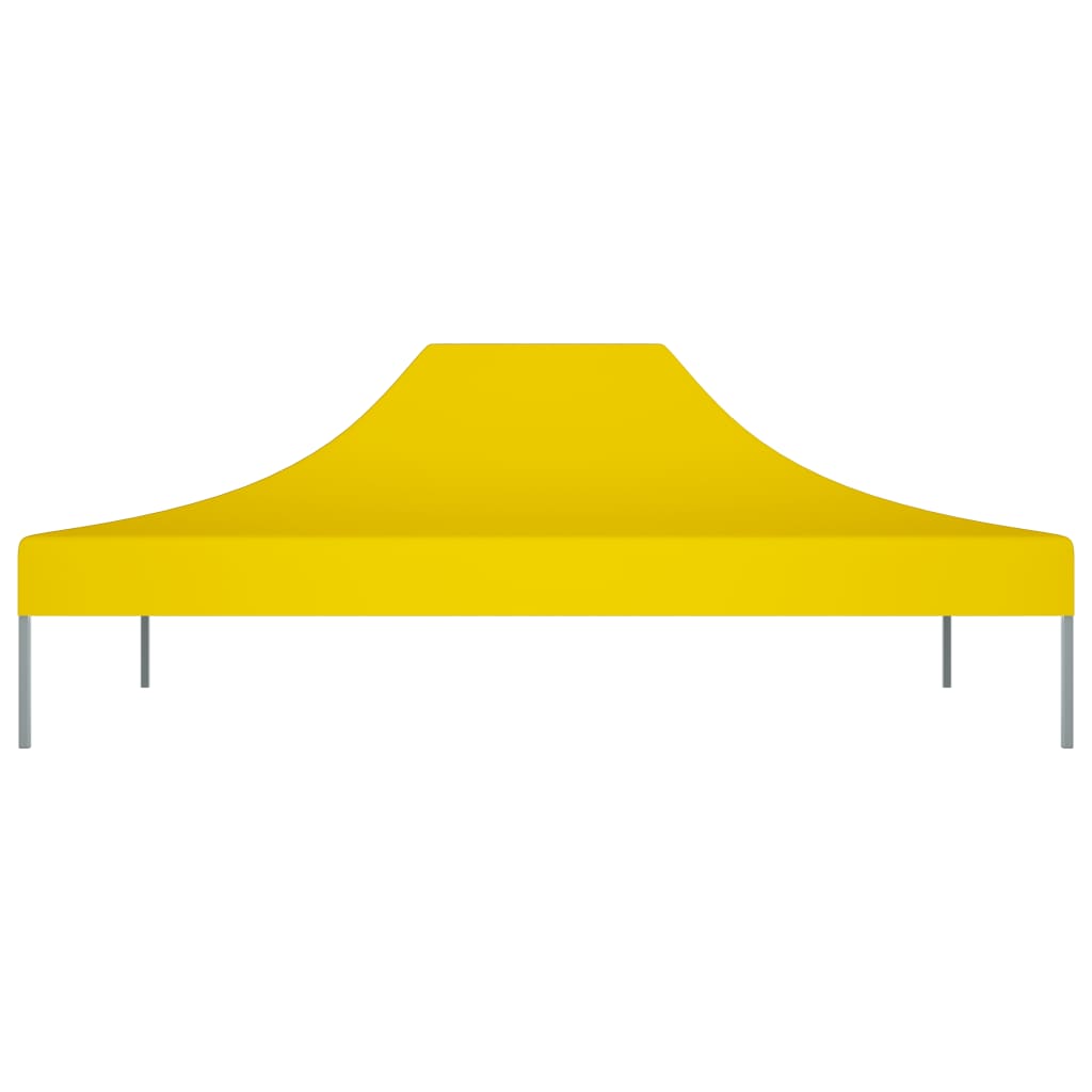 Krov za šator za zabave 4,5 x 3 m žuti 270 g/m²