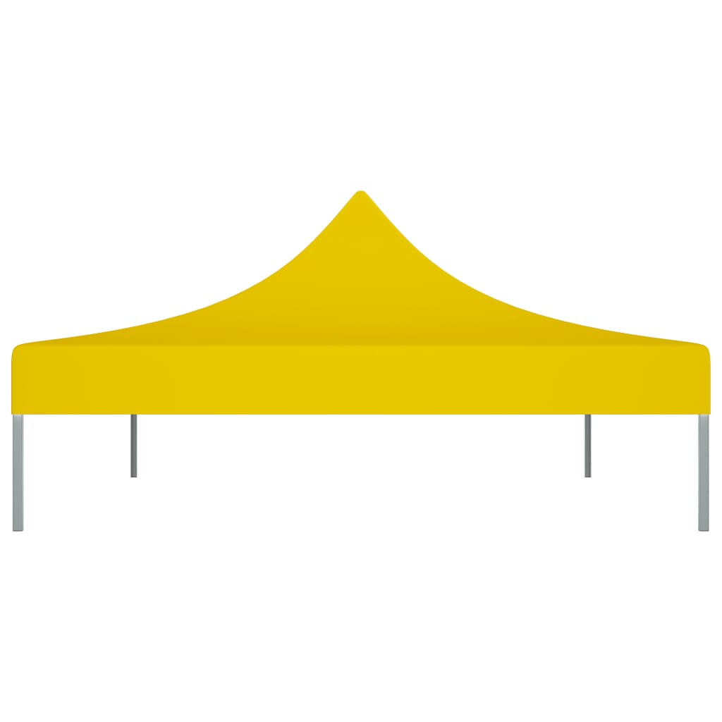 Krov za šator za zabave 4,5 x 3 m žuti 270 g/m²