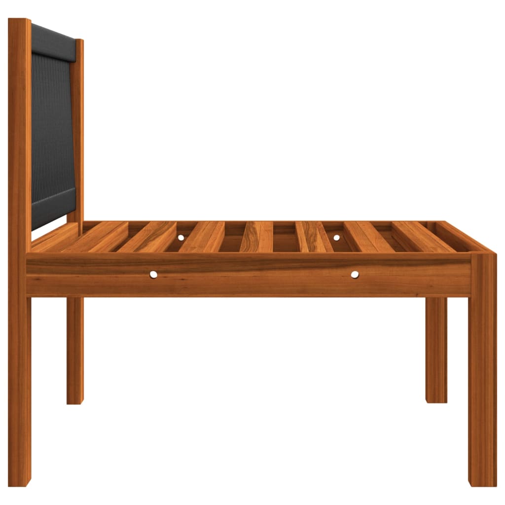 Vrtni set za sjedenje s jastucima, 6 dijelova, krem, 63x63 cm