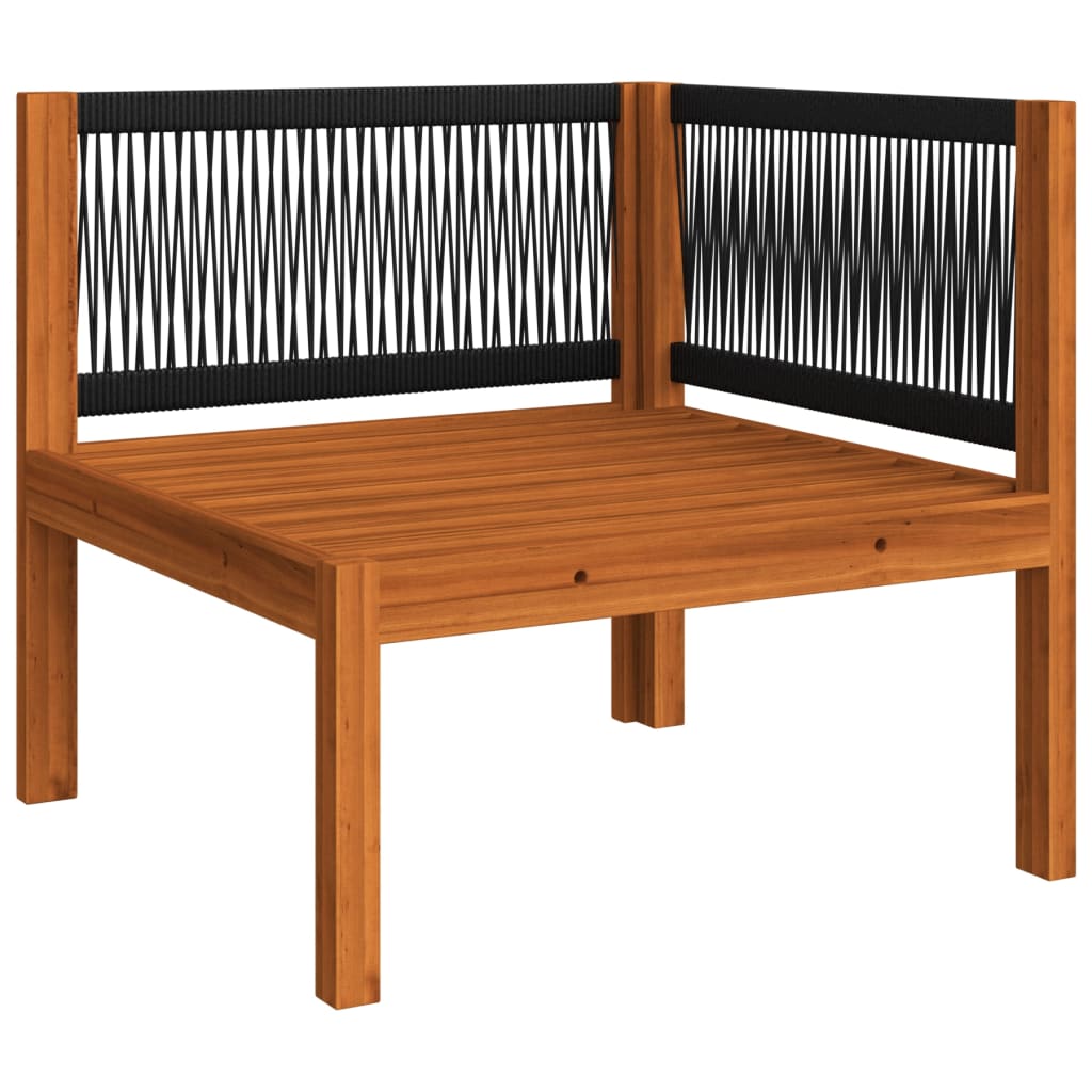 Vrtni set za sjedenje s jastucima, 6 dijelova, krem, 63x63 cm