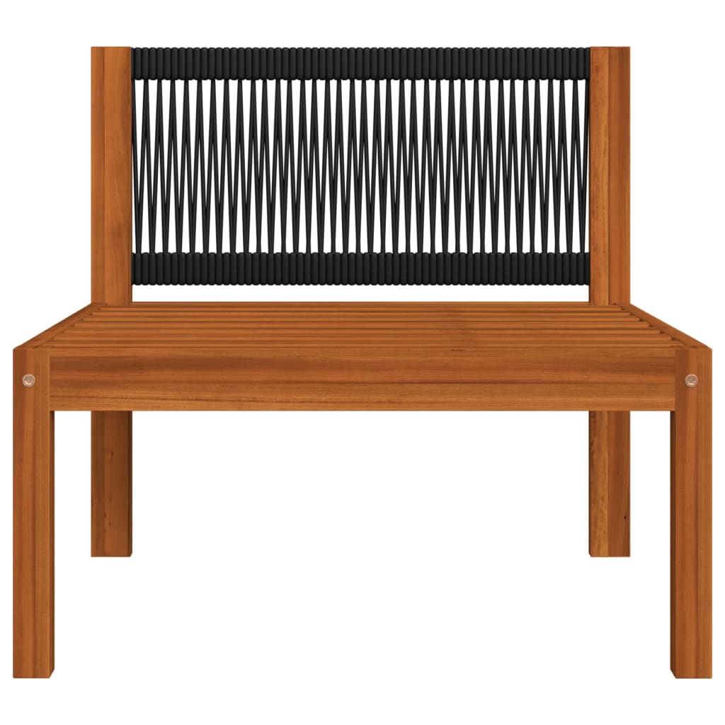 Vrtni set za sjedenje s jastucima, 6 dijelova, krem, 63x63 cm