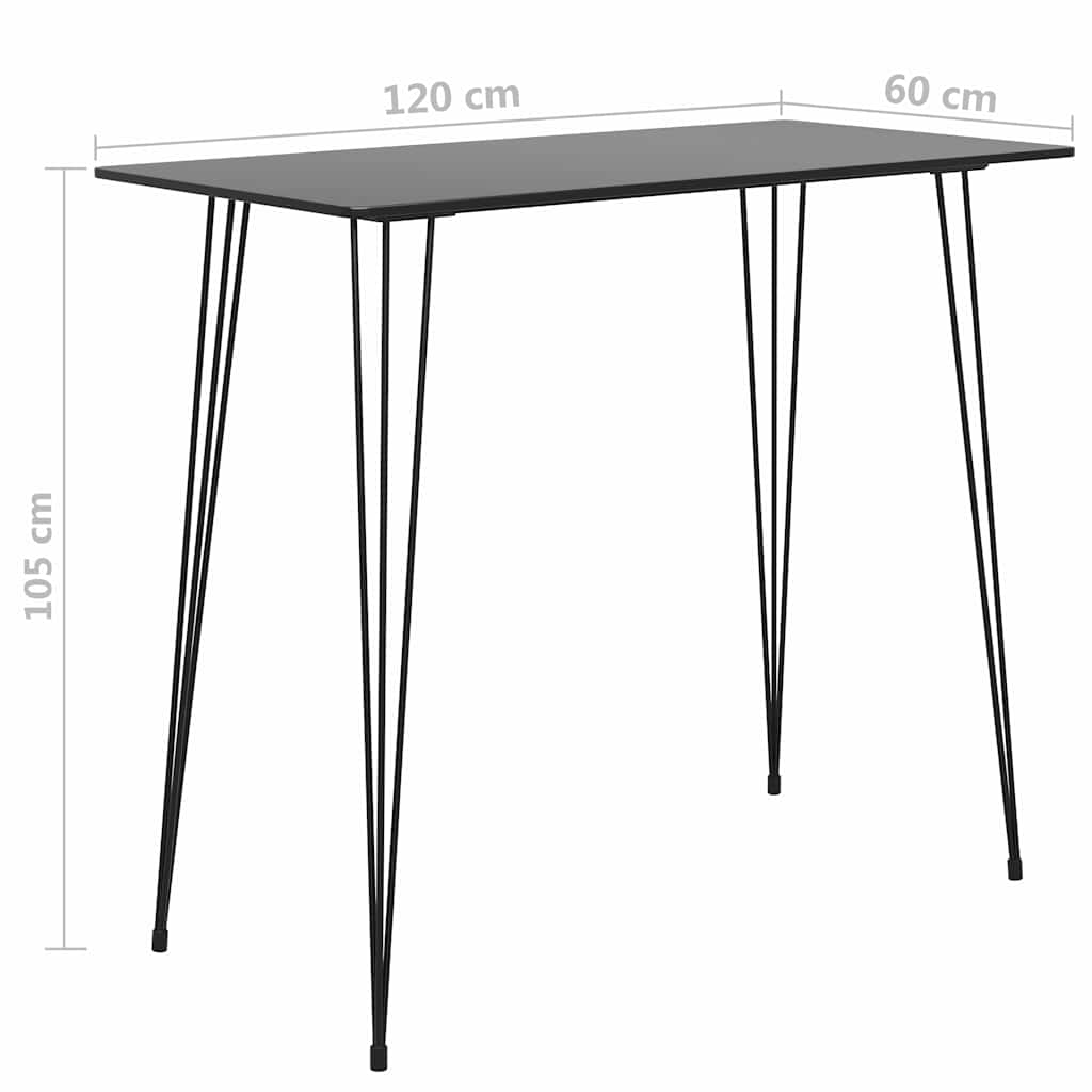 3-dijelni barski set crni