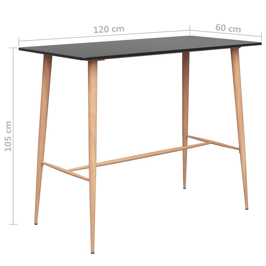 3-dijelni barski set crni