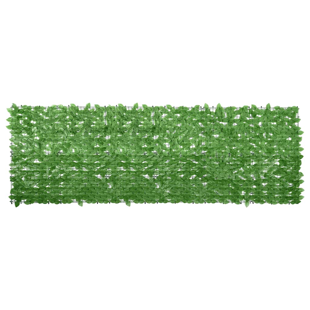 Balkonski zastor sa zelenim lišćem 300 x 100 cm