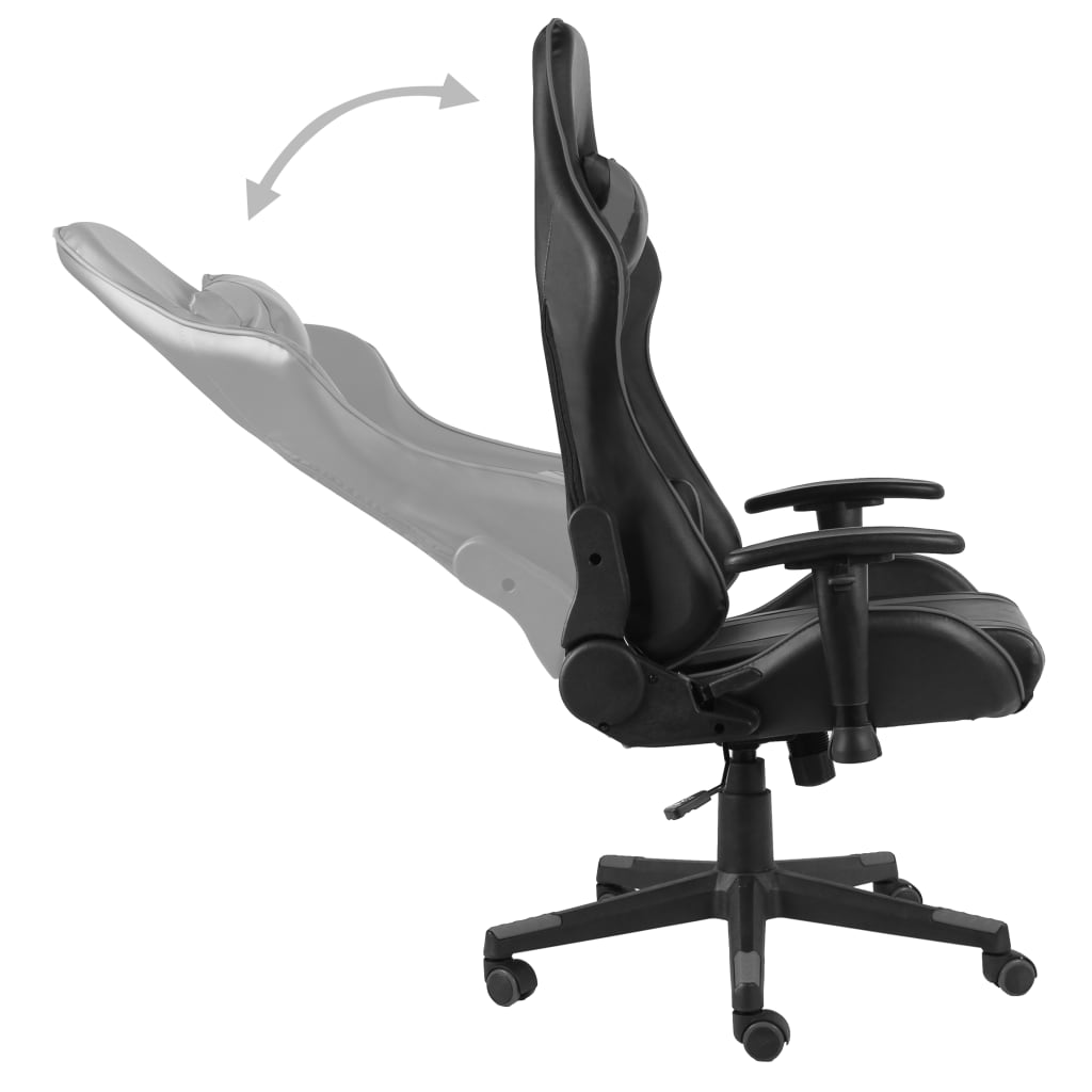 Okretna igraća stolica siva PVC