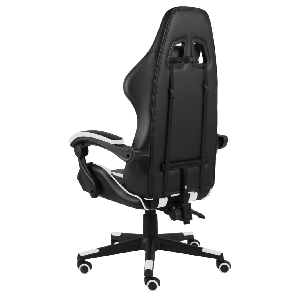 Igraća stolica od umjetne kože crno-bijela