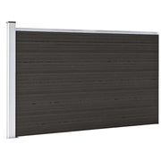 Panel za ogradu WPC 175 x 105 cm crni