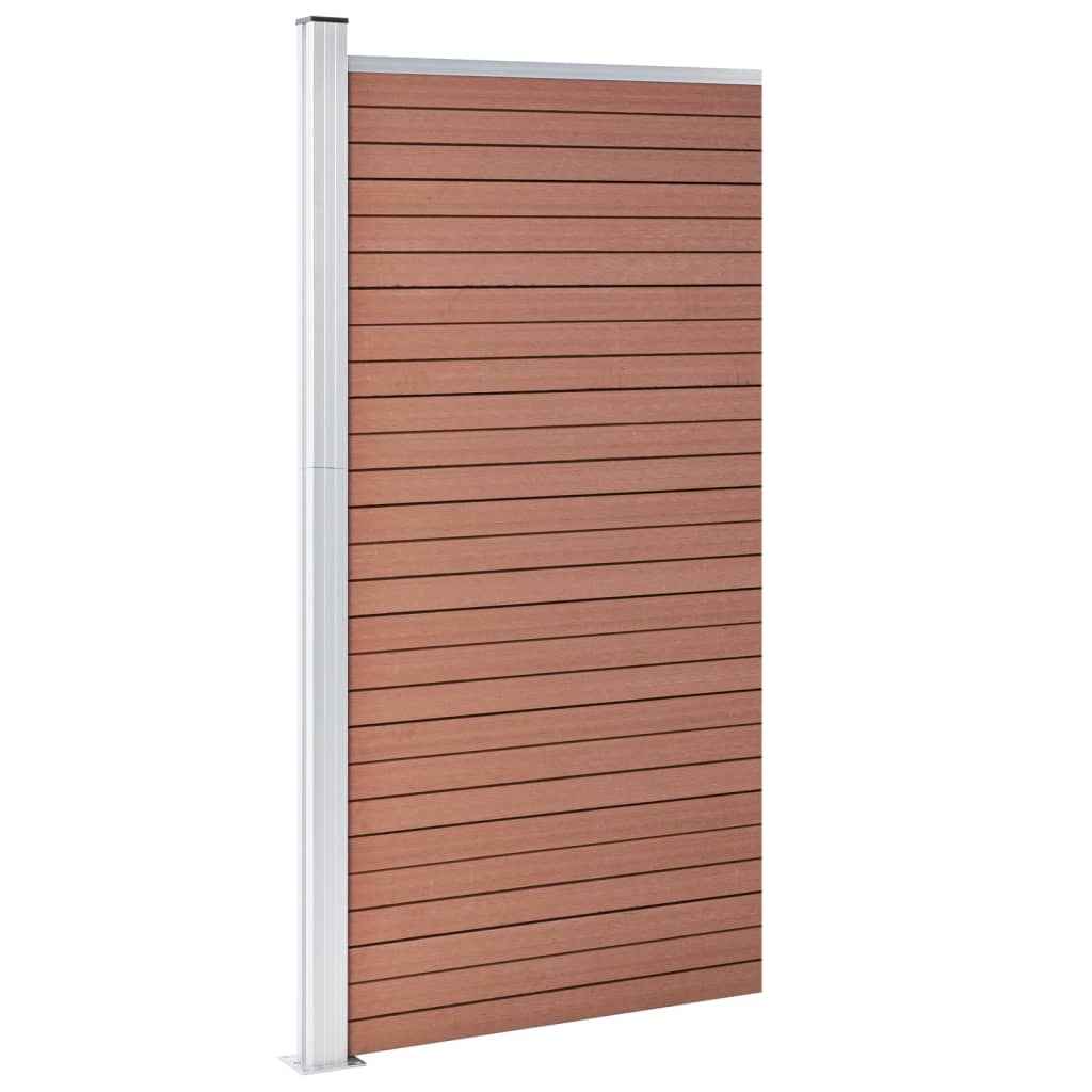 Panel za ogradu WPC 95 x 186 cm smeđi