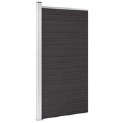 Panel za ogradu WPC 95 x 186 cm crni