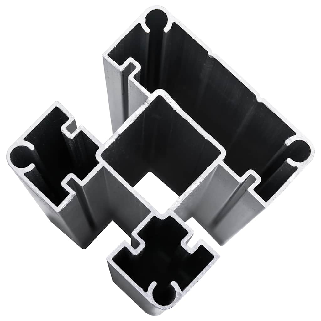 Panel za ogradu WPC 180 x 146 cm crni