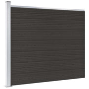 Panel za ogradu WPC 175 x 146 cm crni