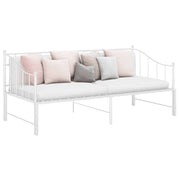 Okvir za krevet na razvlačenje bijeli metalni 90 x 200 cm