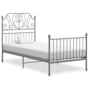 Okvir za krevet sivi metalni 90 x 200 cm