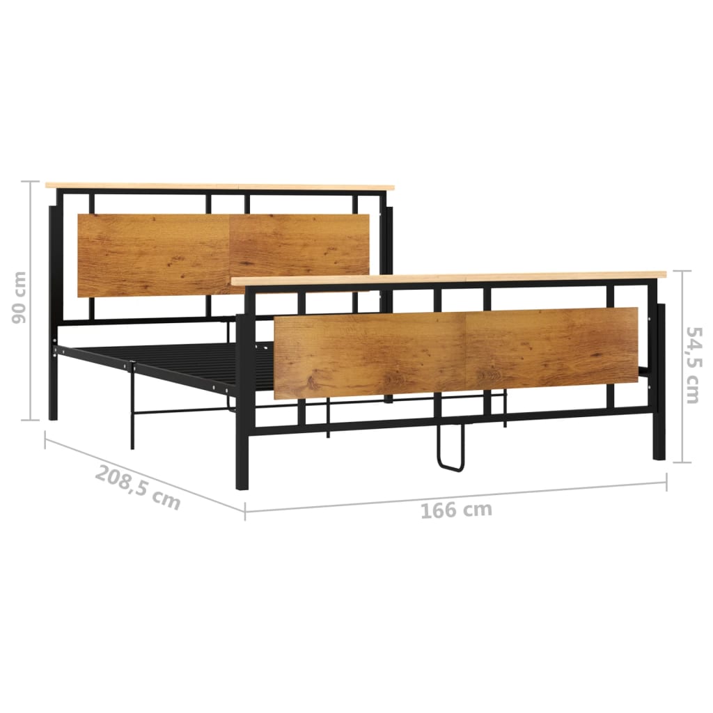 Okvir za krevet metalni 160 x 200 cm