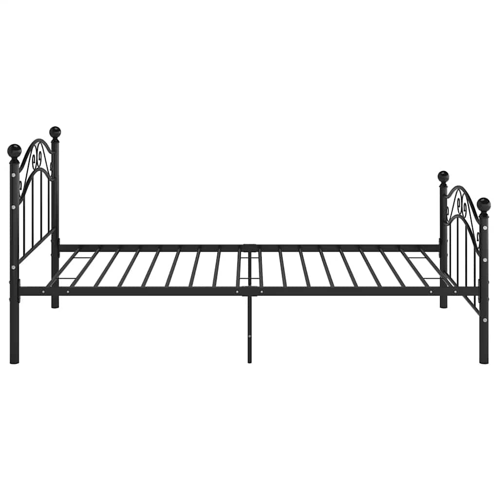 Okvir za krevet crni metalni 90 x 200 cm