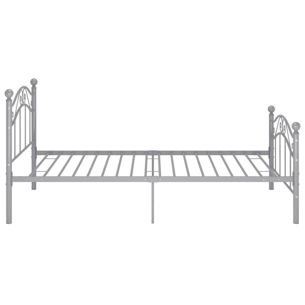 Okvir za krevet sivi metalni 90 x 200 cm