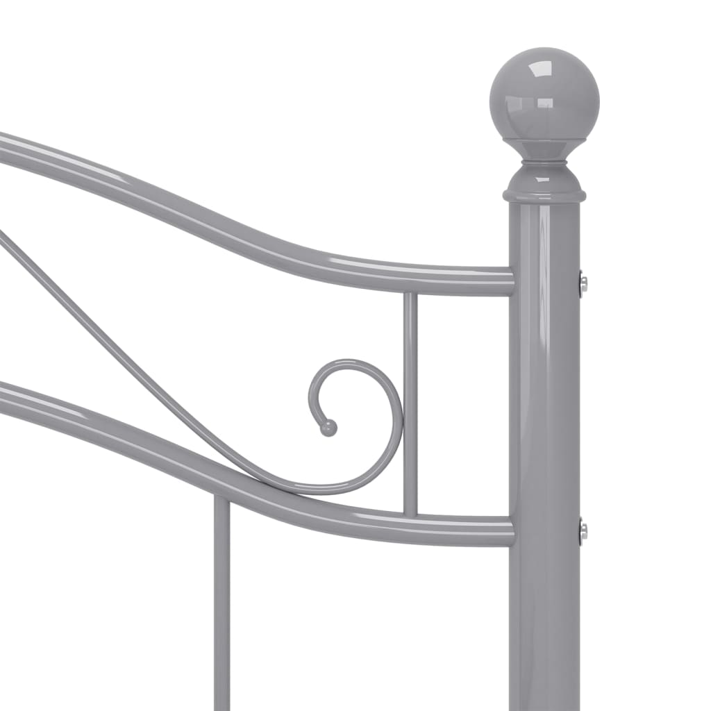 Okvir za krevet sivi metalni 90 x 200 cm