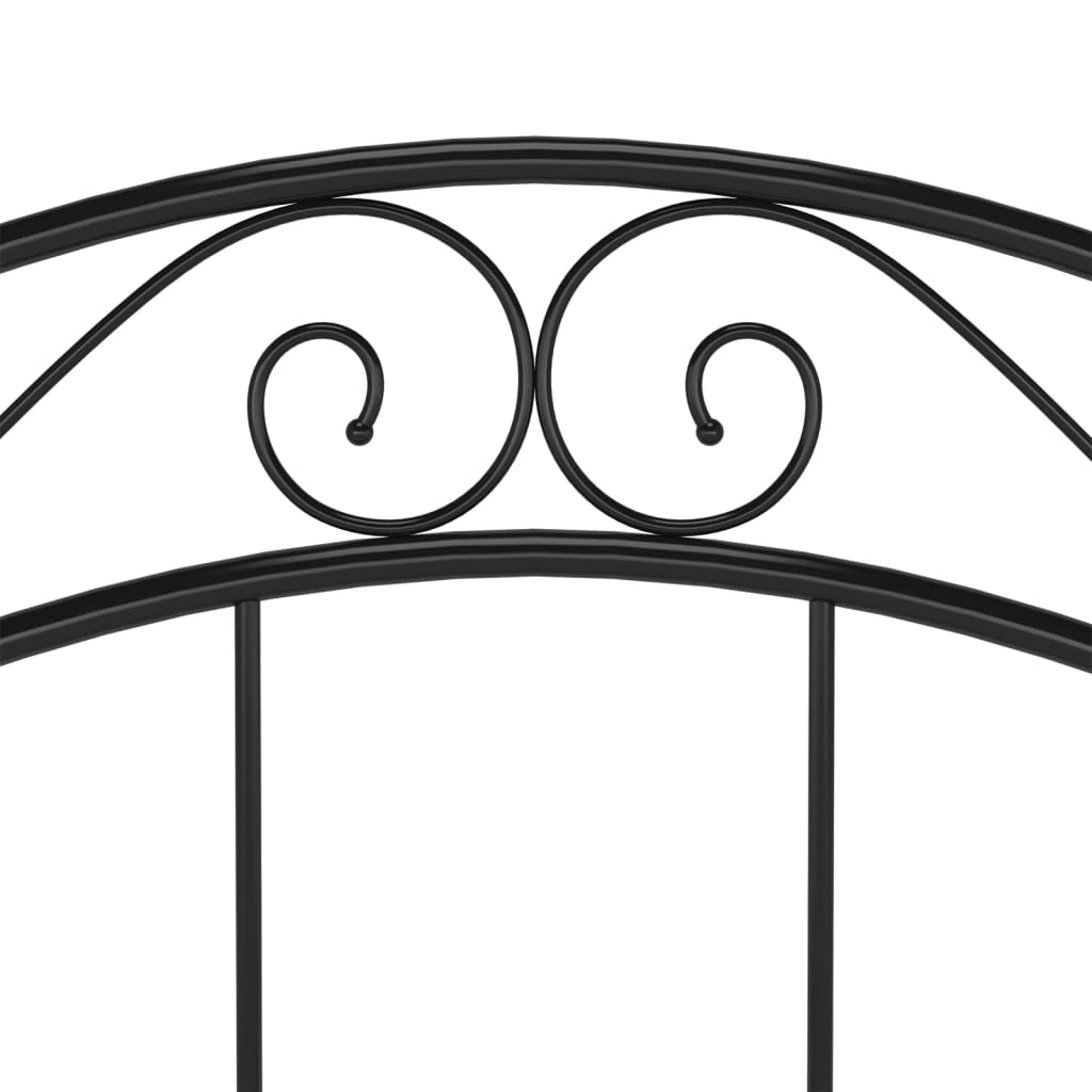 Okvir za krevet crni metalni 100 x 200 cm