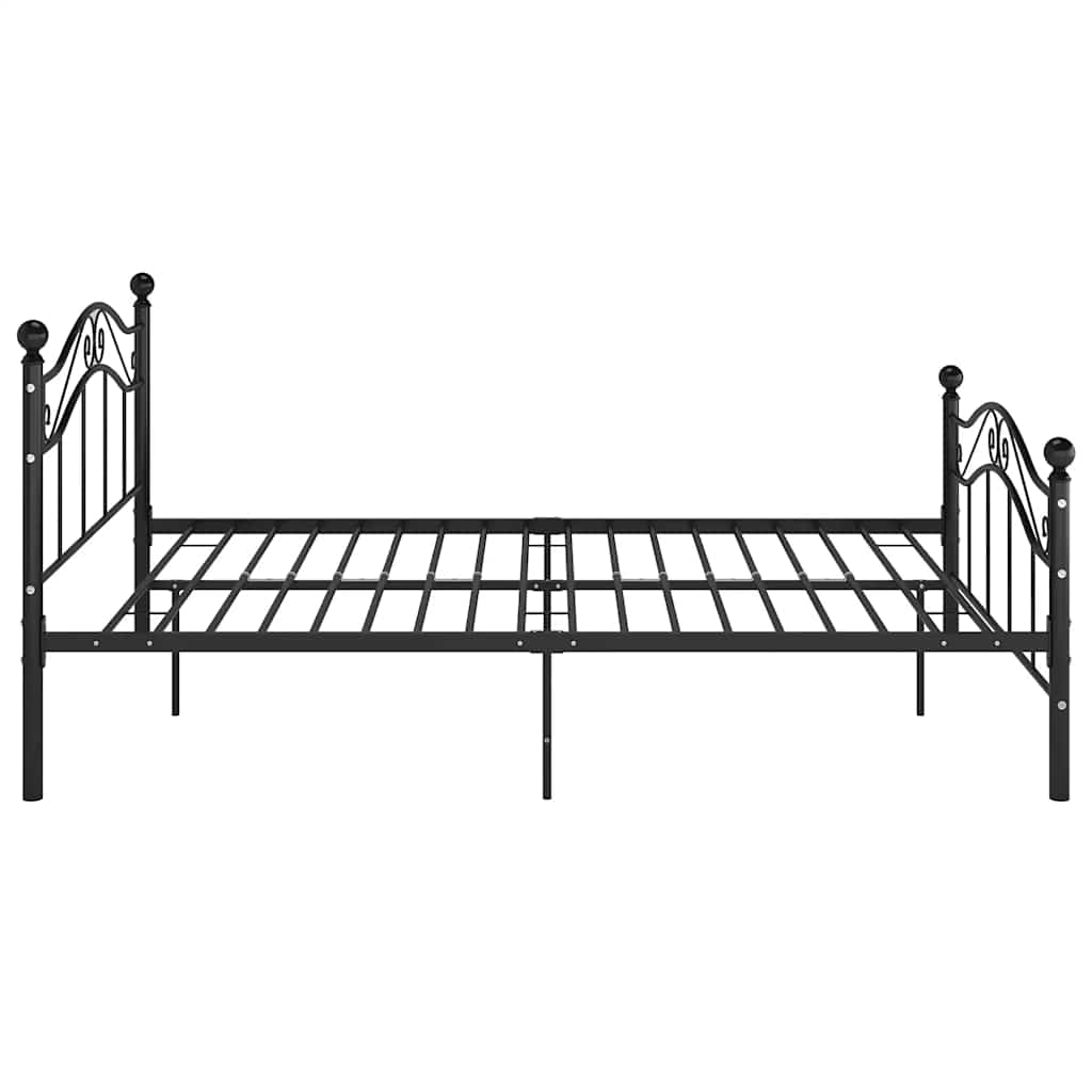 Okvir za krevet crni metalni 120 x 200 cm