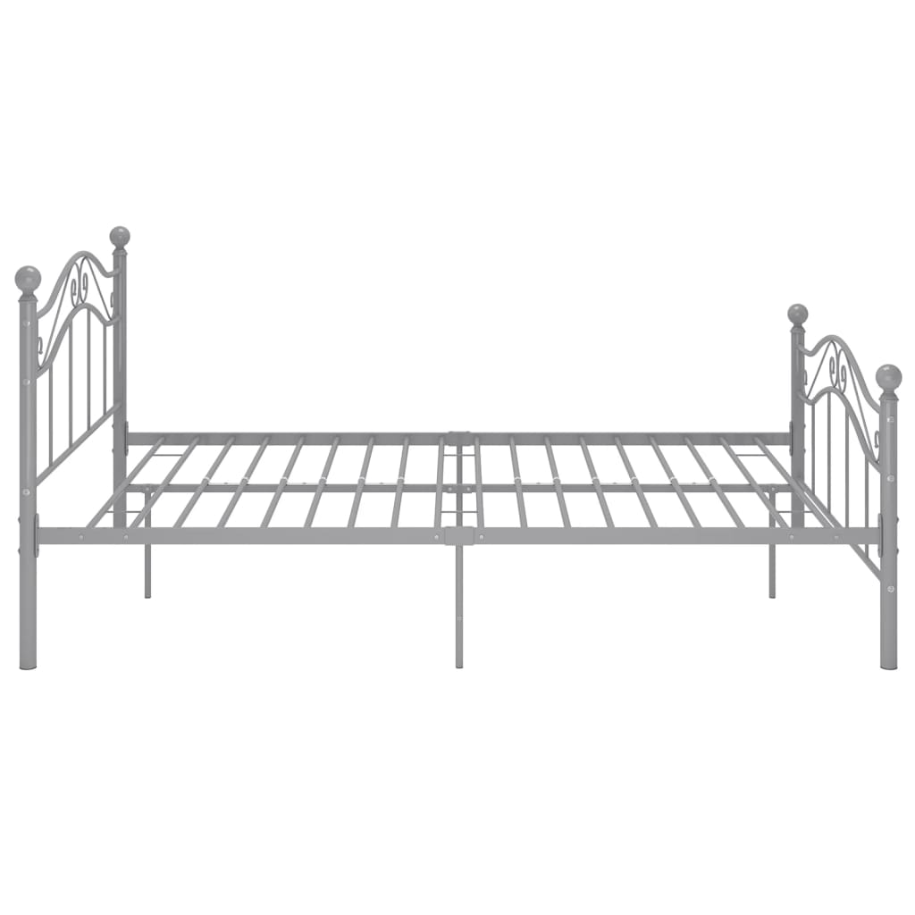 Okvir za krevet sivi metalni 120 x 200 cm