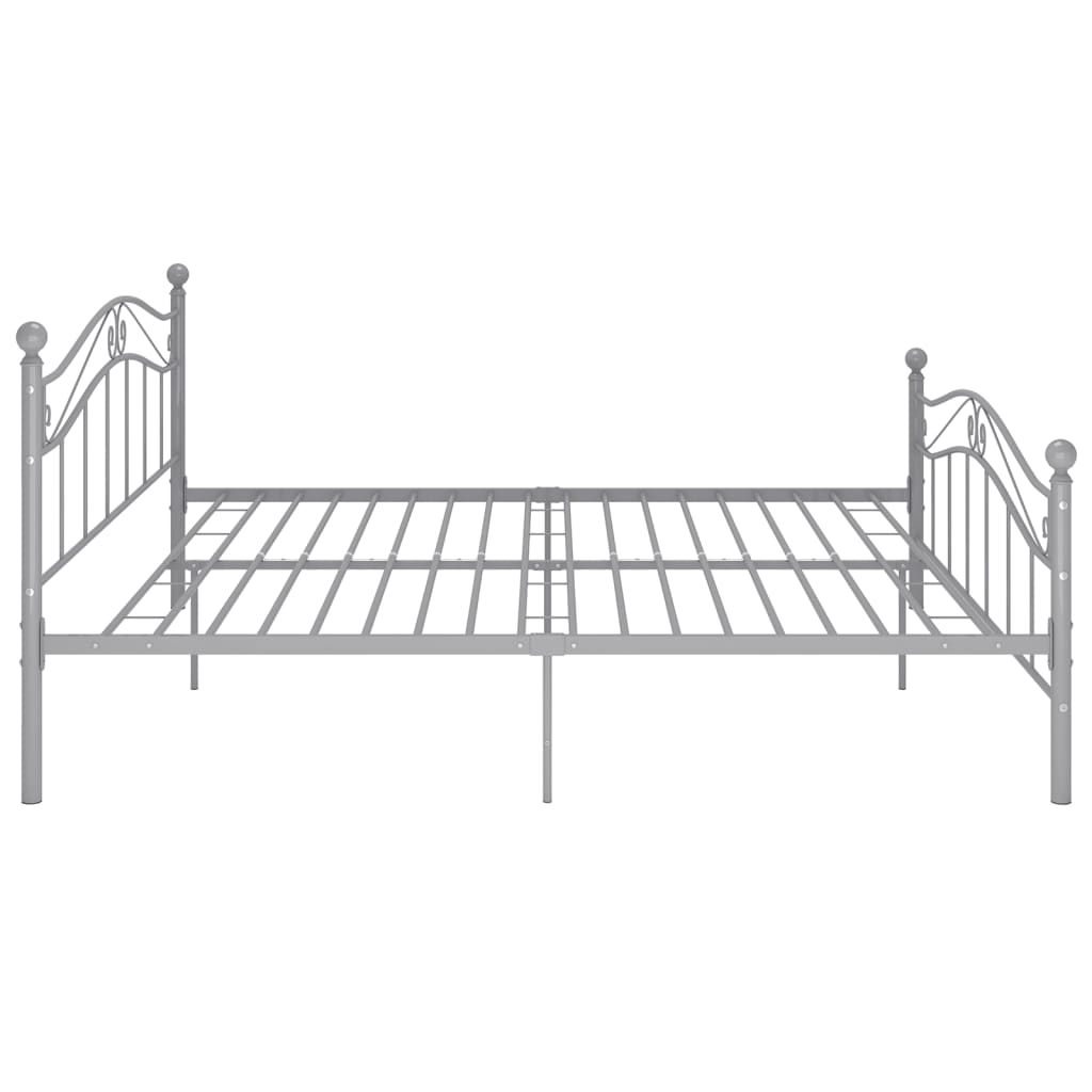 Okvir za krevet bez madraca sivi metalni 140 x 200 cm