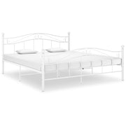 Okvir za krevet bijeli metalni 180 x 200 cm