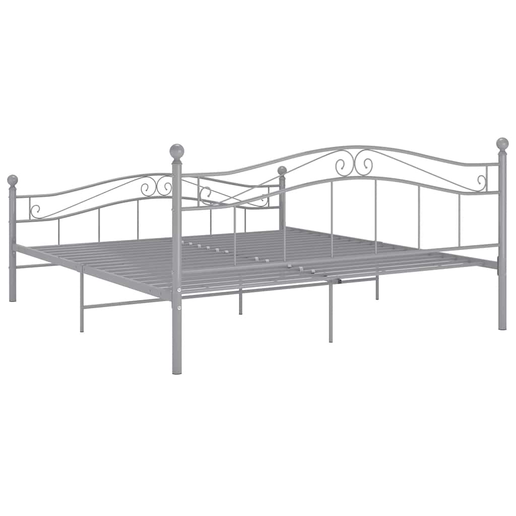 Okvir za krevet sivi metalni 180 x 200 cm
