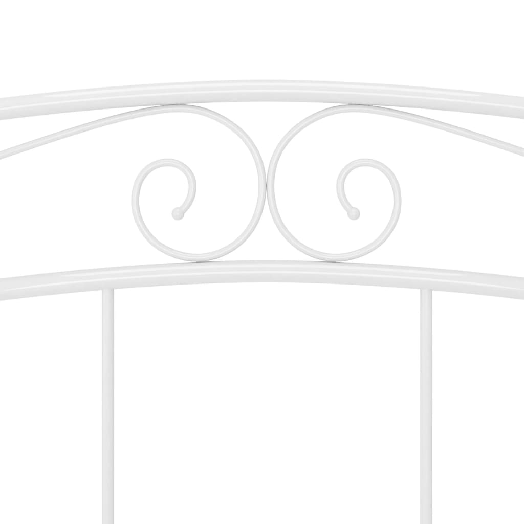 Okvir za krevet bijeli metalni 200 x 200 cm