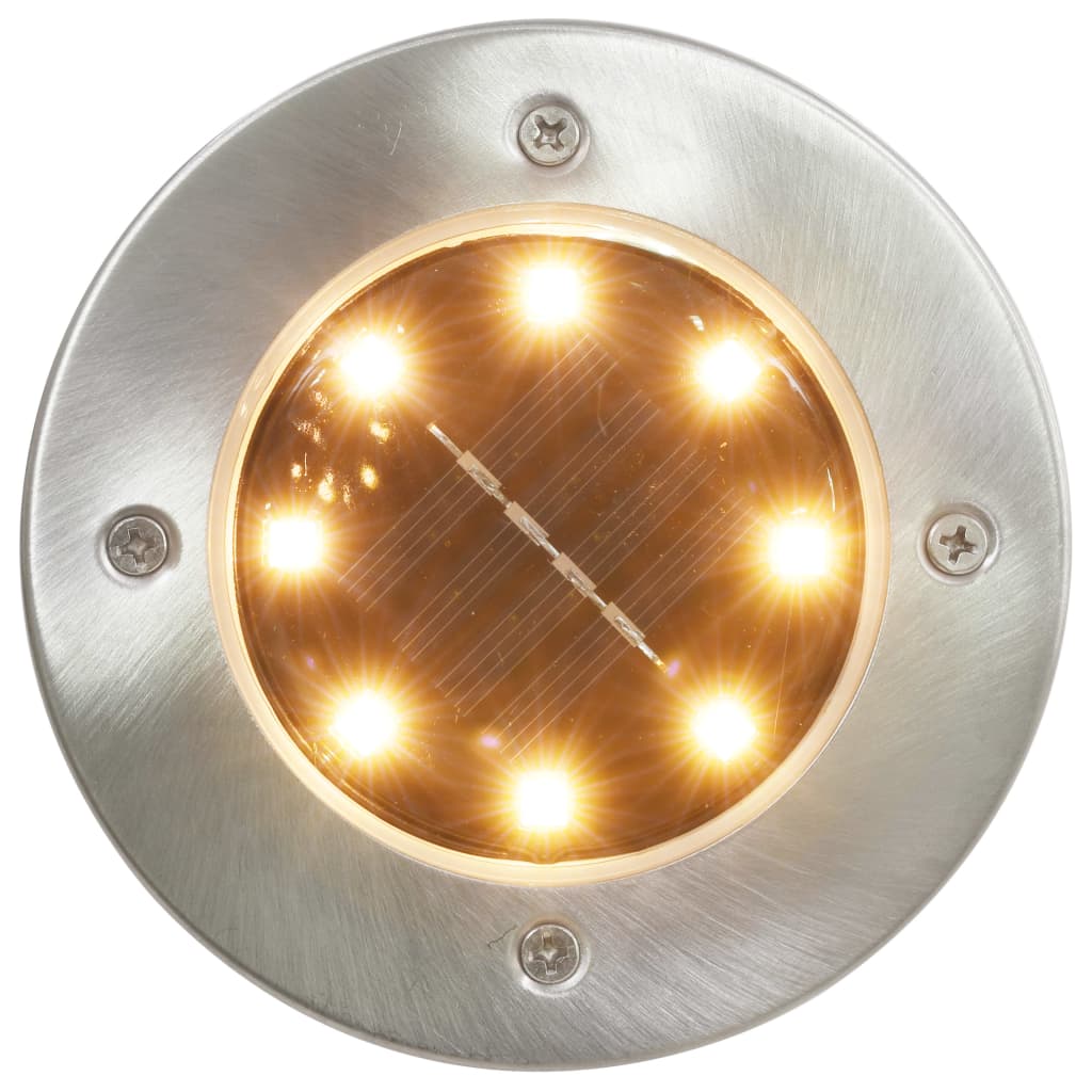 Solarne podne svjetiljke 8 kom s LED žaruljama RGB