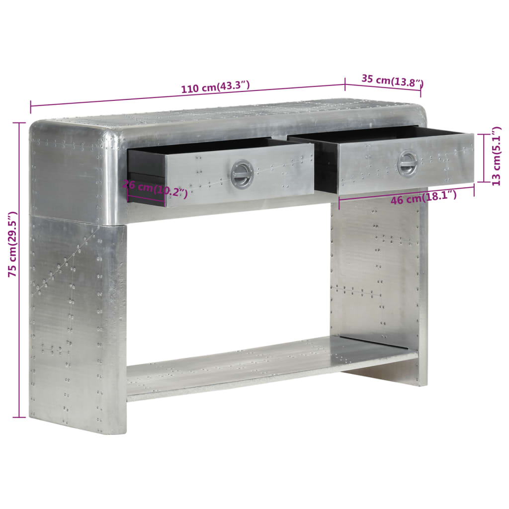 Avijatičarska komoda 110 x 35 x 75 cm metalna
