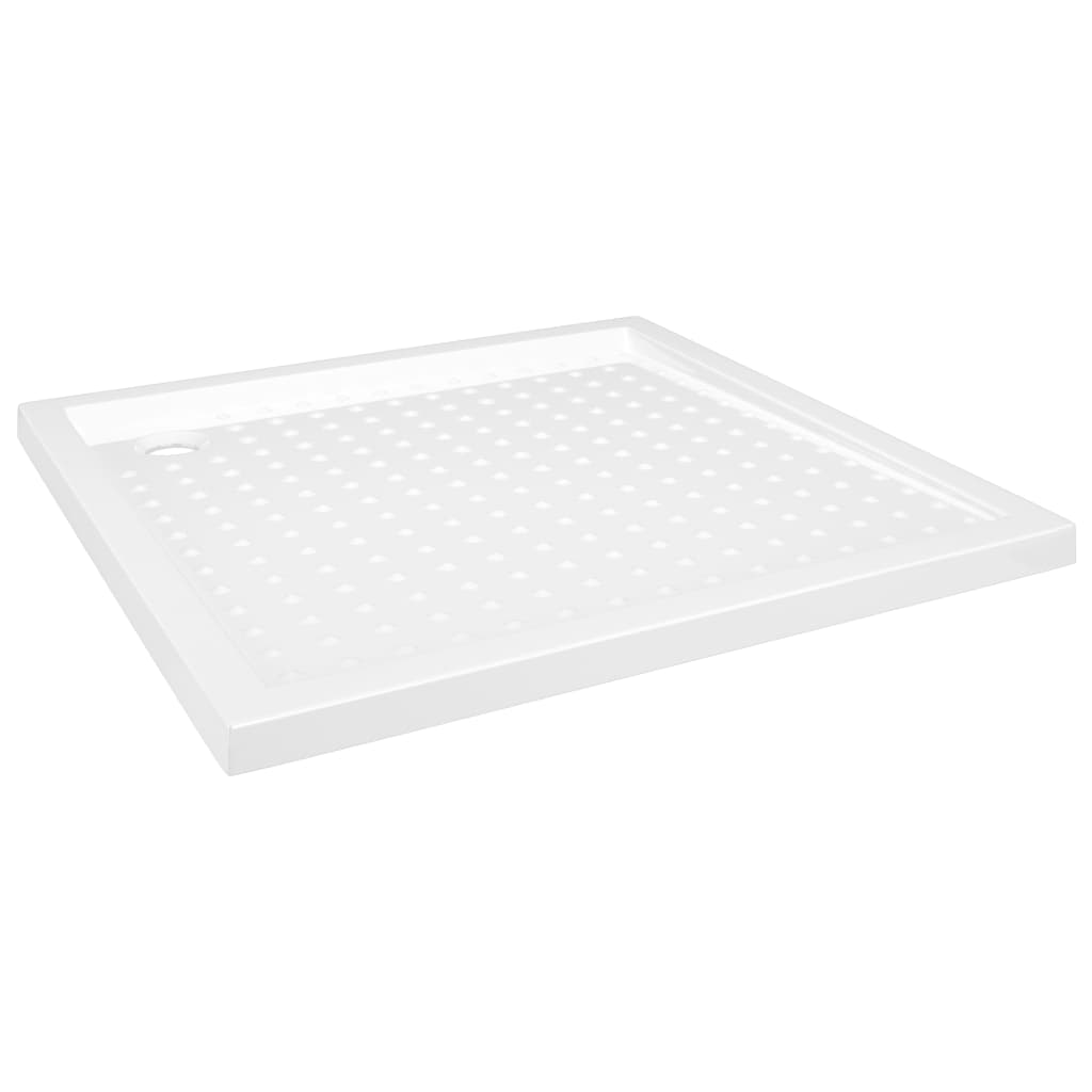 Podloga za tuširanje s točkicama bijela 80 x 80 x 4 cm ABS