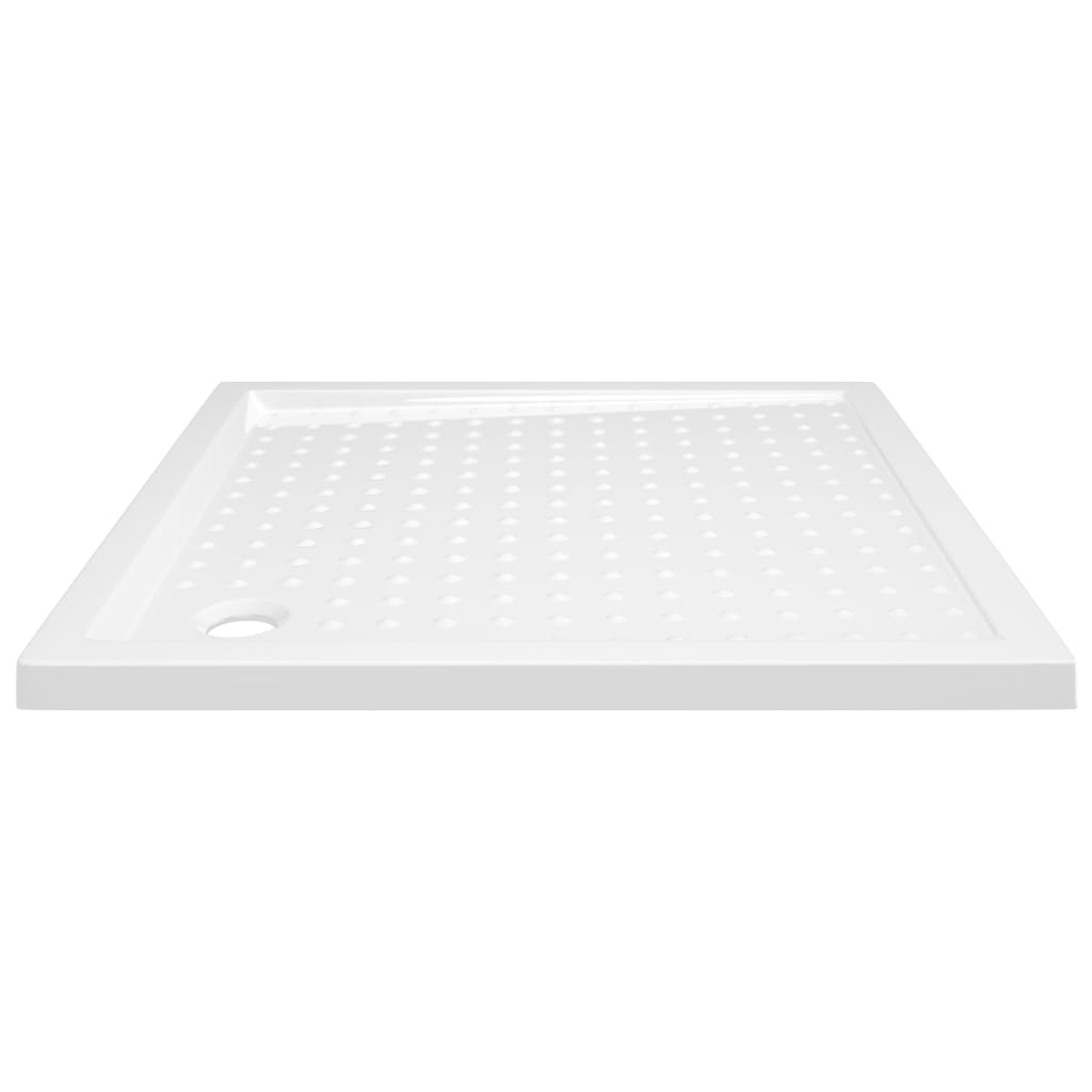 Podloga za tuširanje s točkicama bijela 80 x 80 x 4 cm ABS
