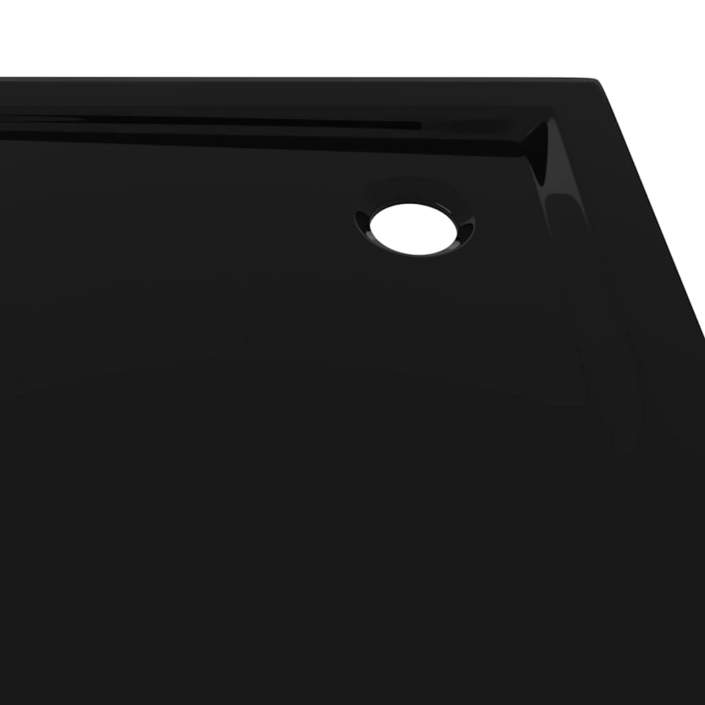 Četvrtasta tuš-kada ABS crna 80 x 80 cm