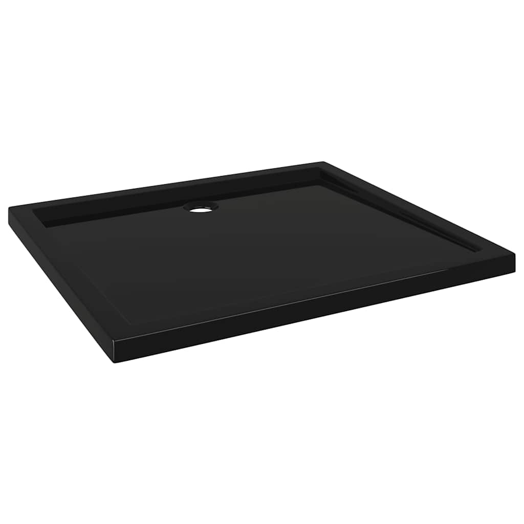 Pravokutna ABS tuš-kada crna 80 x 90 cm