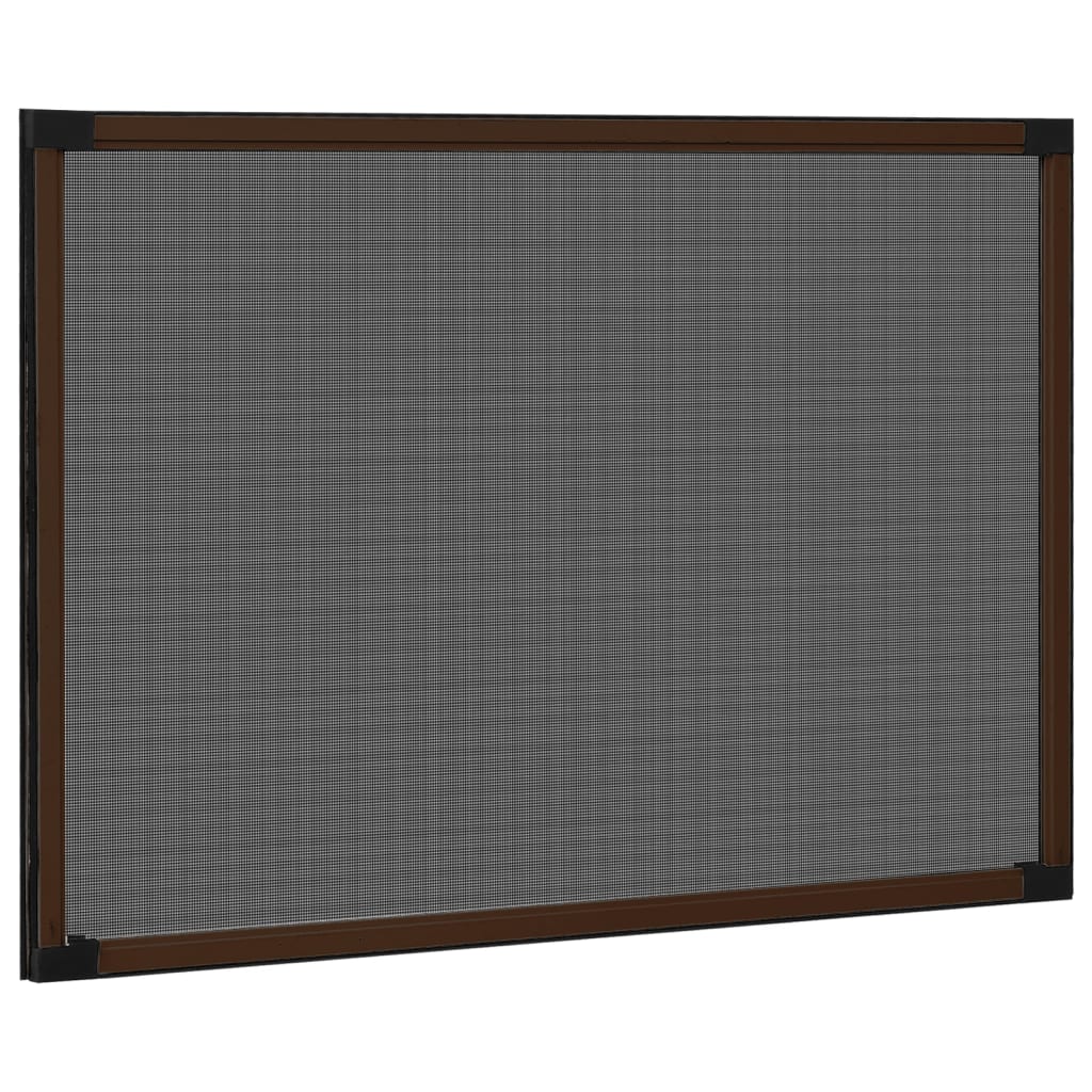 Proširivi zaslon protiv insekata smeđi (75 - 143) x 50 cm