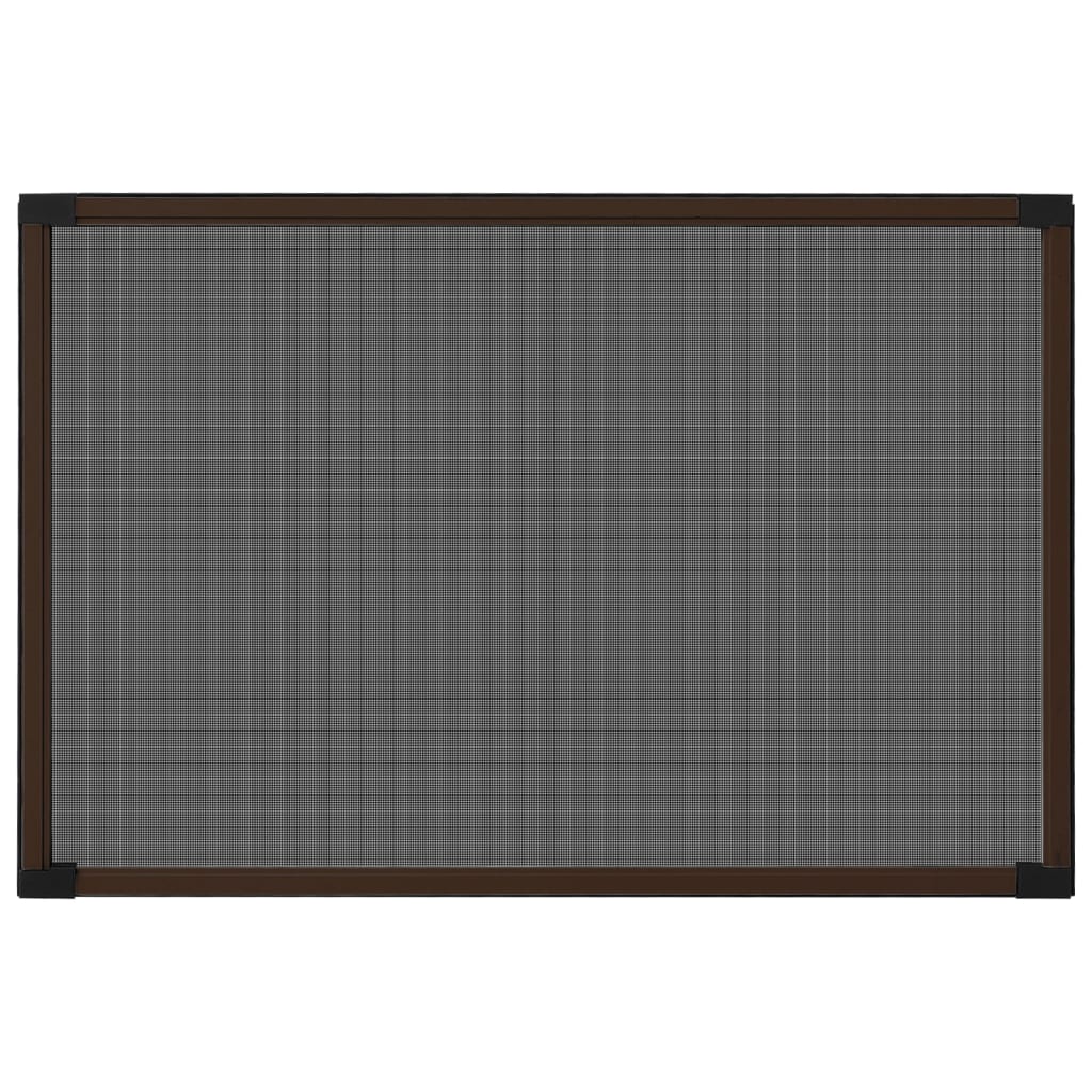 Proširivi zaslon protiv insekata smeđi (75 - 143) x 50 cm