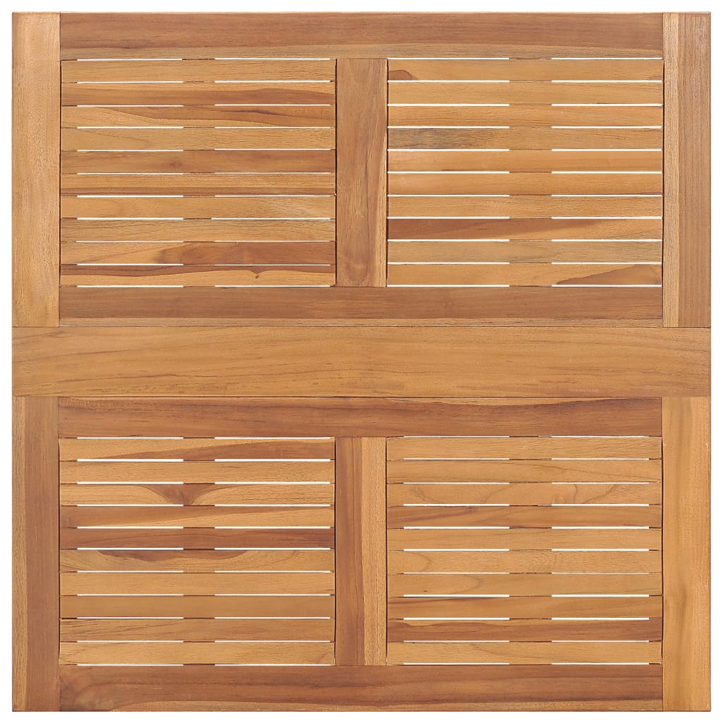 Sklopivi vrtni blagovaonski stol 90x90x75 cm masivna tikovina