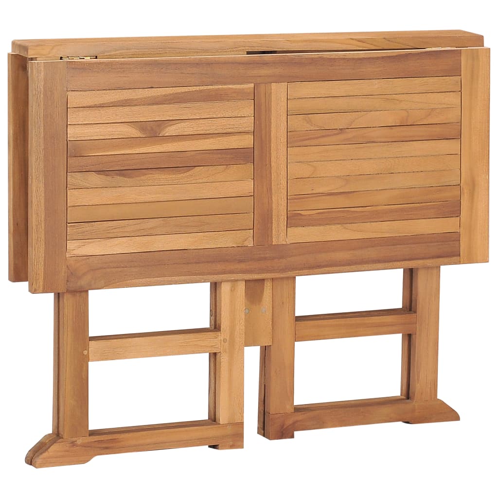 Sklopivi vrtni blagovaonski stol 90x90x75 cm masivna tikovina