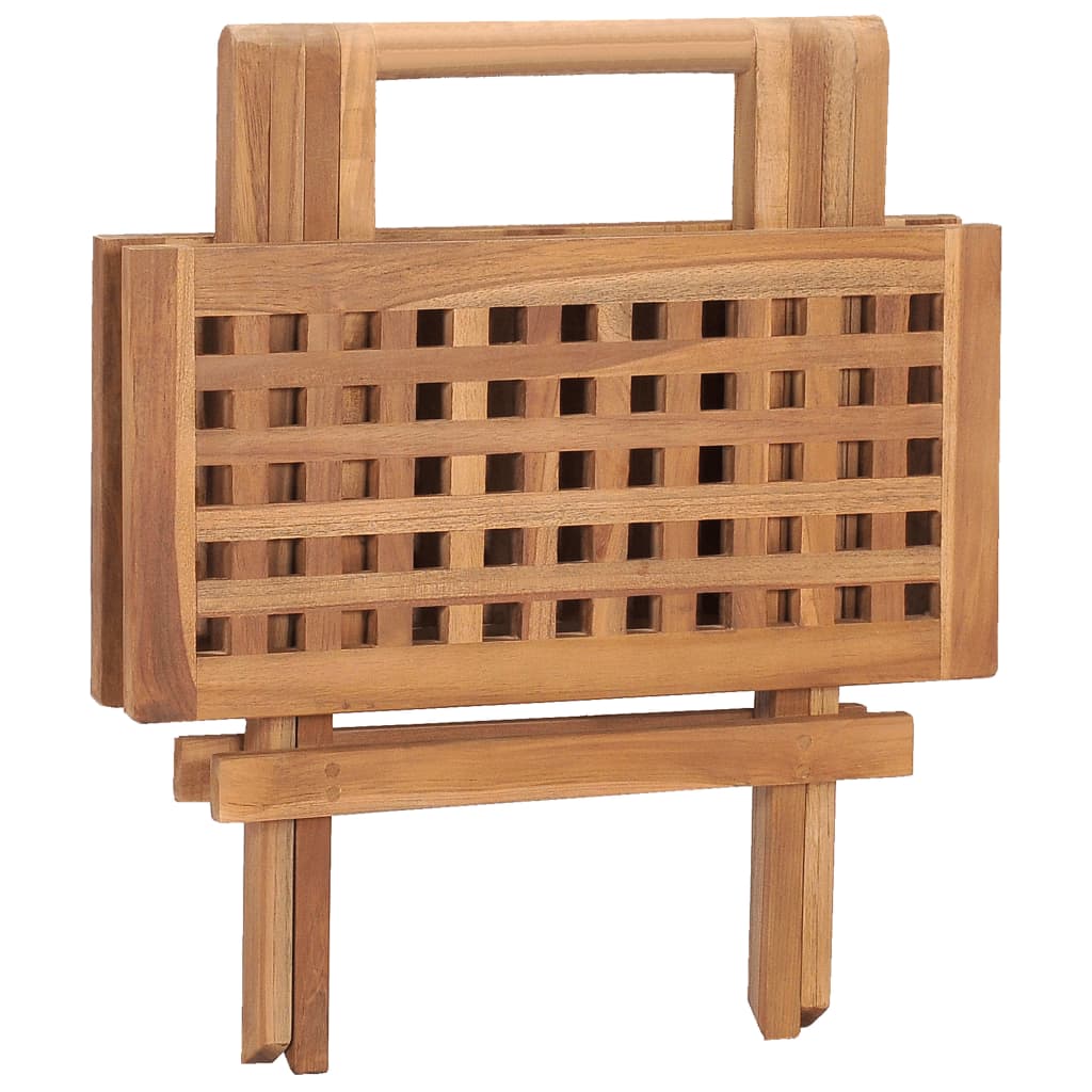 Sklopivi vrtni stol 50 x 50 x 50 cm od masivne tikovine