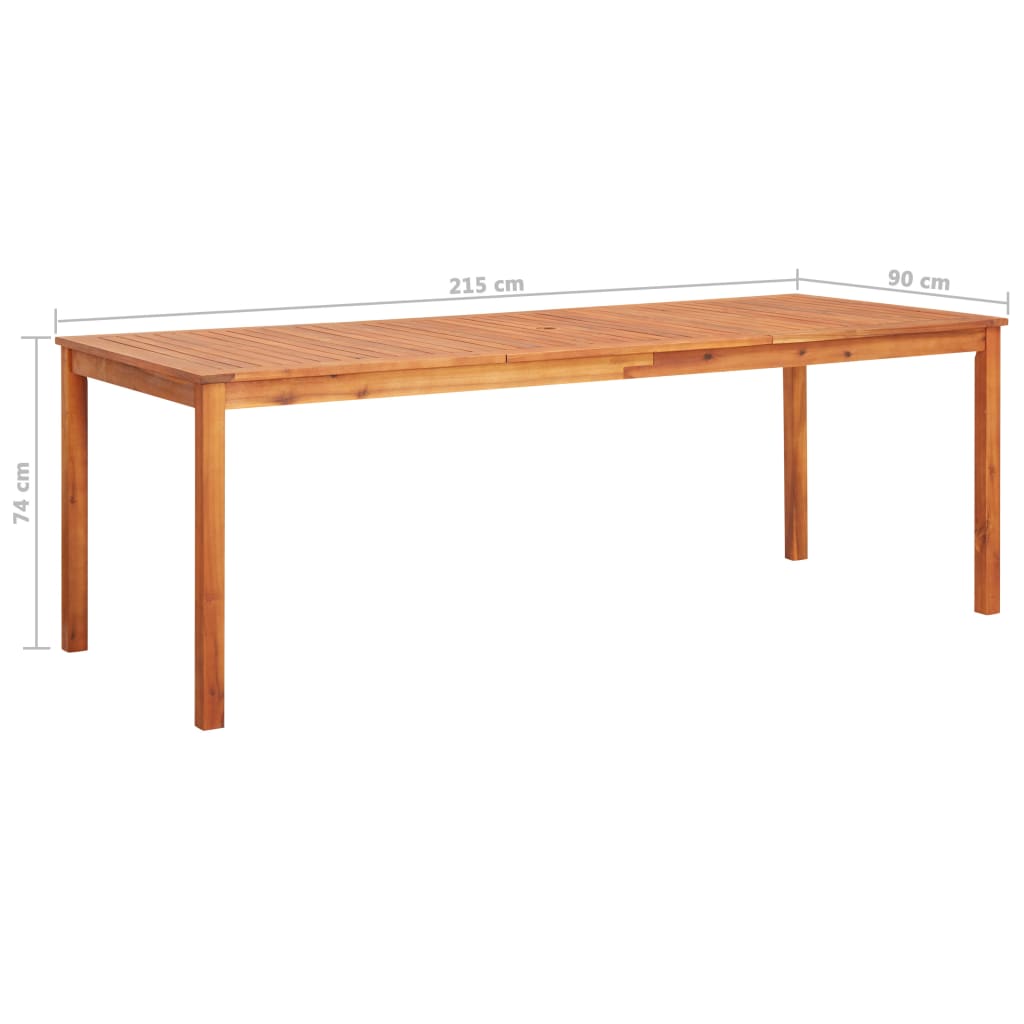 3058091  9 Piece Garden Dining Set with Cushions Solid Acacia Wood (45963+312128+2x312129)
