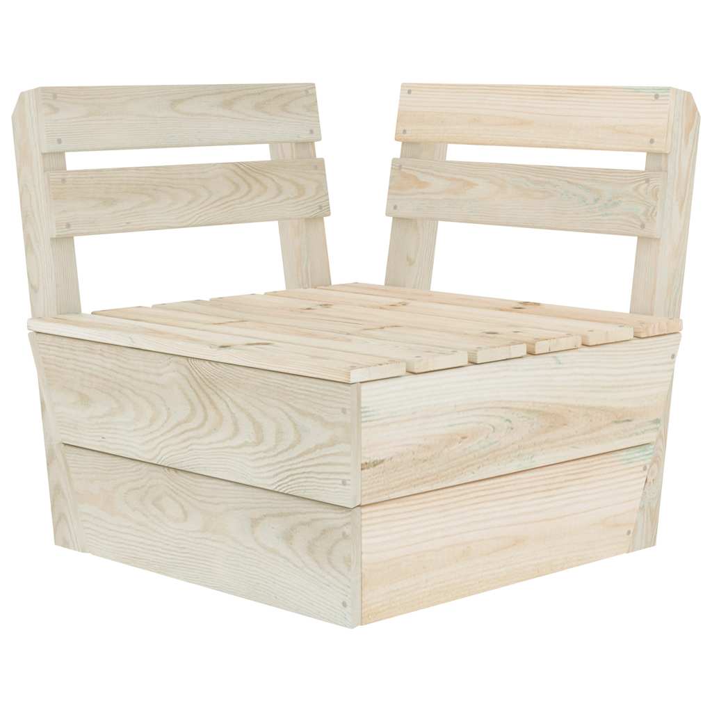 Modularna kutna sofa od paleta od impregnirane smrekovine