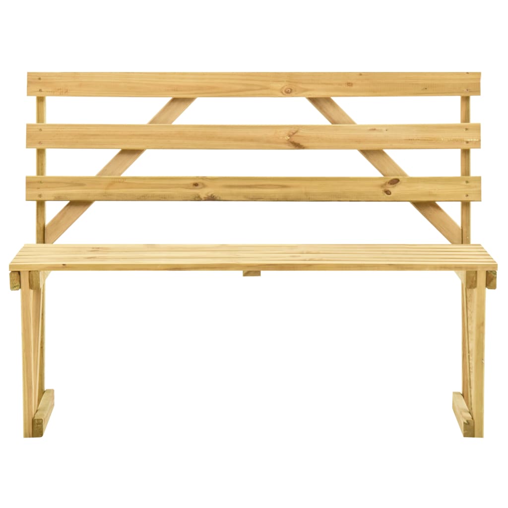 Vrtna klupa 120 cm od impregnirane borovine