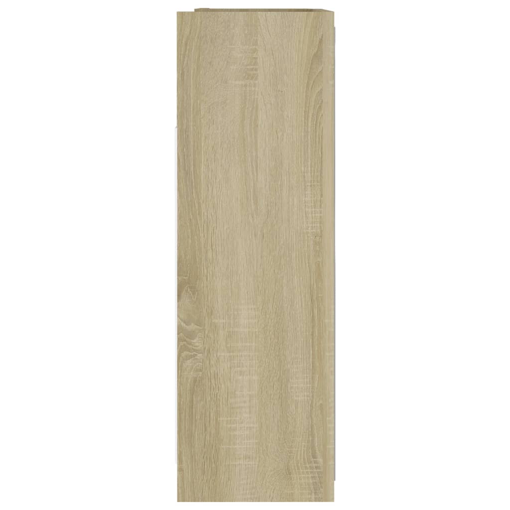 Kupaonski ormarić s ogledalom boja hrasta 62,5x20,5x64cm drveni