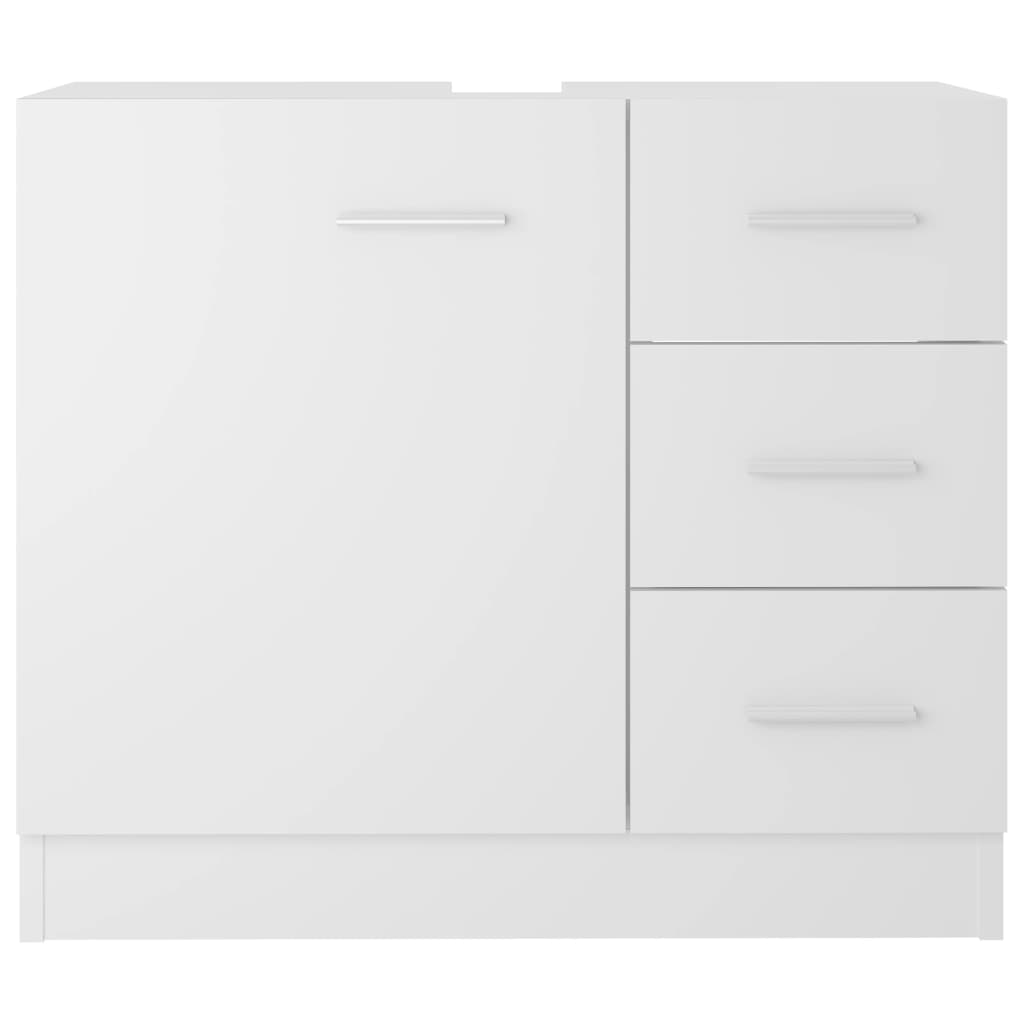 Ormarić za umivaonik bijeli 63 x 30 x 54 cm konstruirano drvo