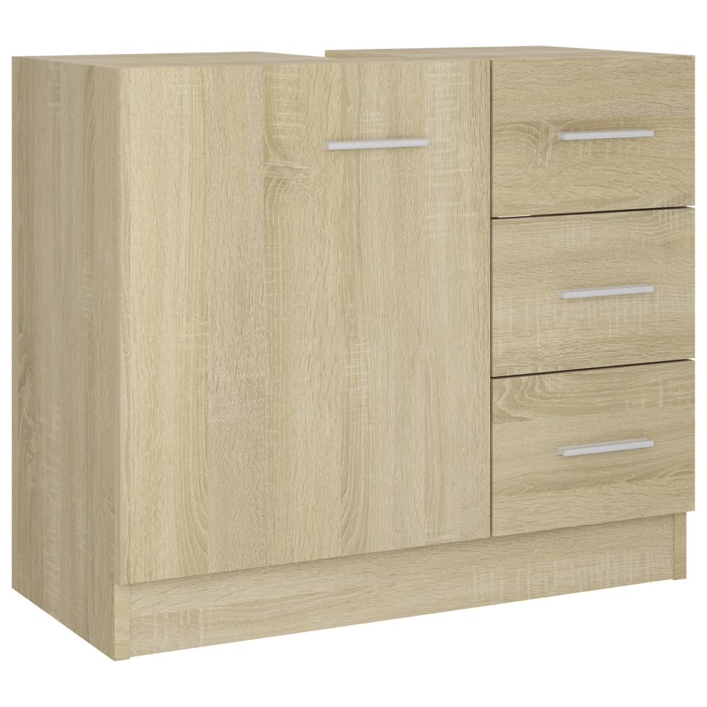 Ormarić za umivaonik boja hrasta 63x30x54 cm konstruirano drvo