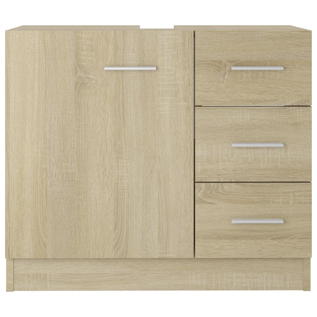 Ormarić za umivaonik boja hrasta 63x30x54 cm konstruirano drvo