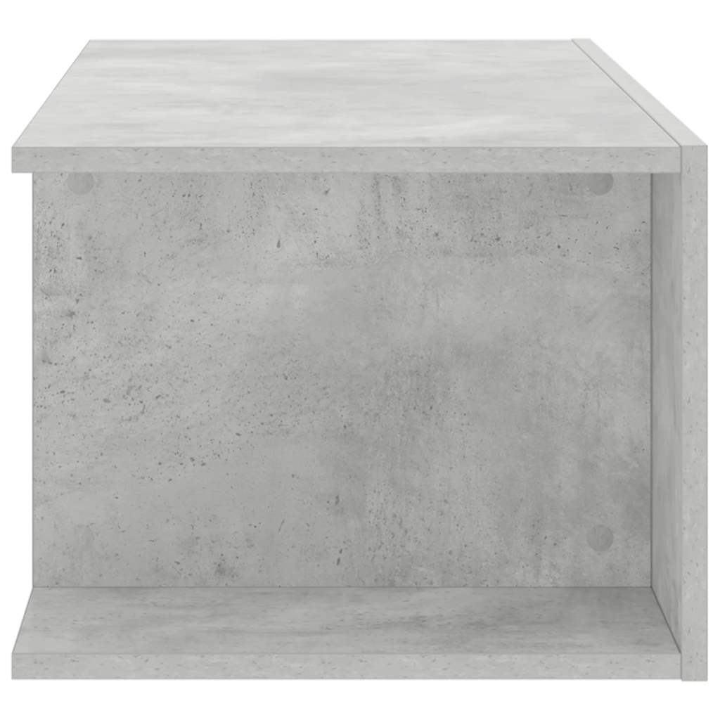 TV ormarić s LED svjetlima siva boja betona 90 x 39 x 30 cm