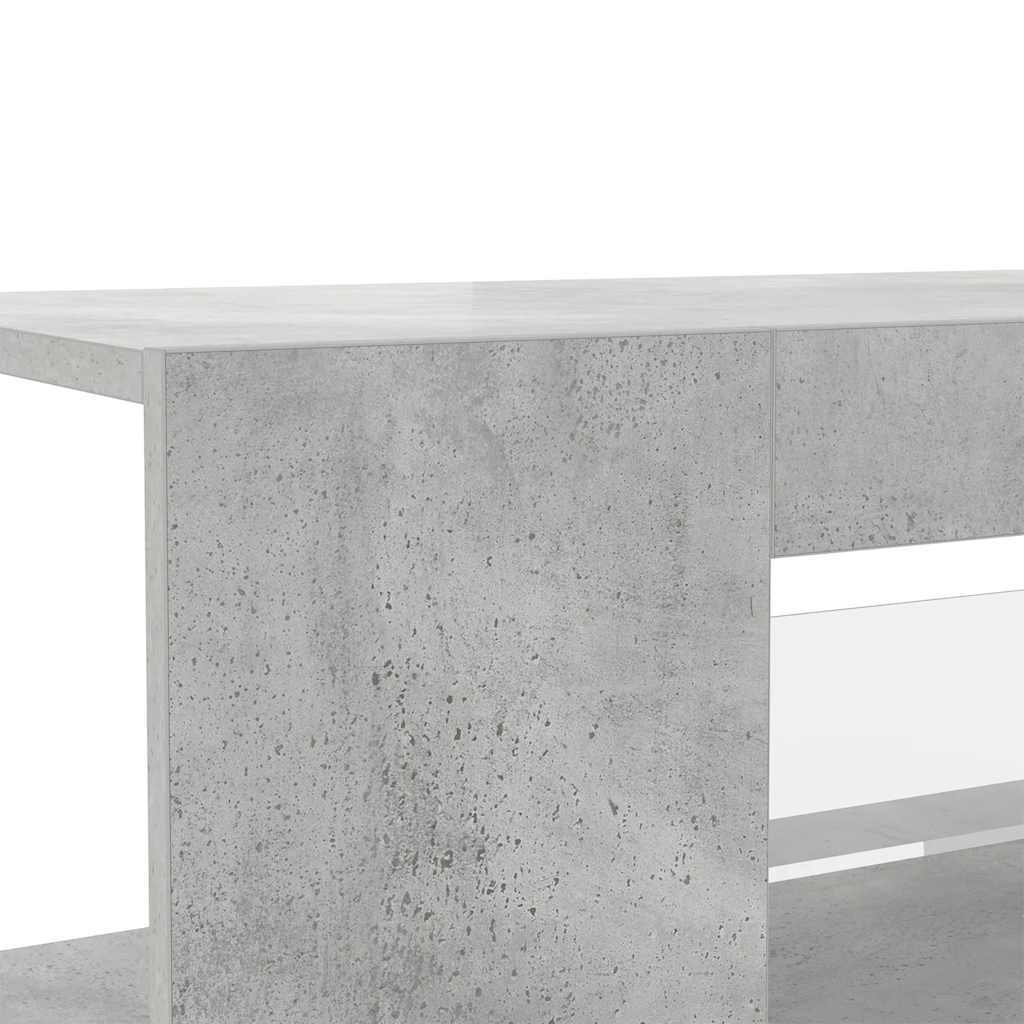 TV ormarić s LED svjetlima siva boja betona 90 x 39 x 30 cm